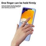 Elegant Matte PC Phone Case with Ring Holder for Samsung Galaxy Z Flip 7