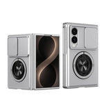 Shock-Absorption Perimeter Frame Case with Rotating Ring Grip for Samsung Galaxy Z Fold 8