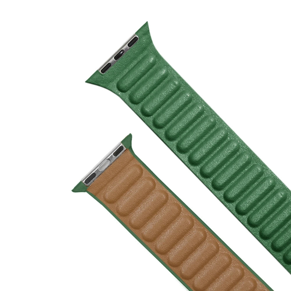Magnetic Leather Link Band for Apple Watch