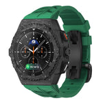 Carbon Case Mod Kit With Fluororubber Strap for Samsung Galaxy Watch & Galaxy Watch 8 Classic