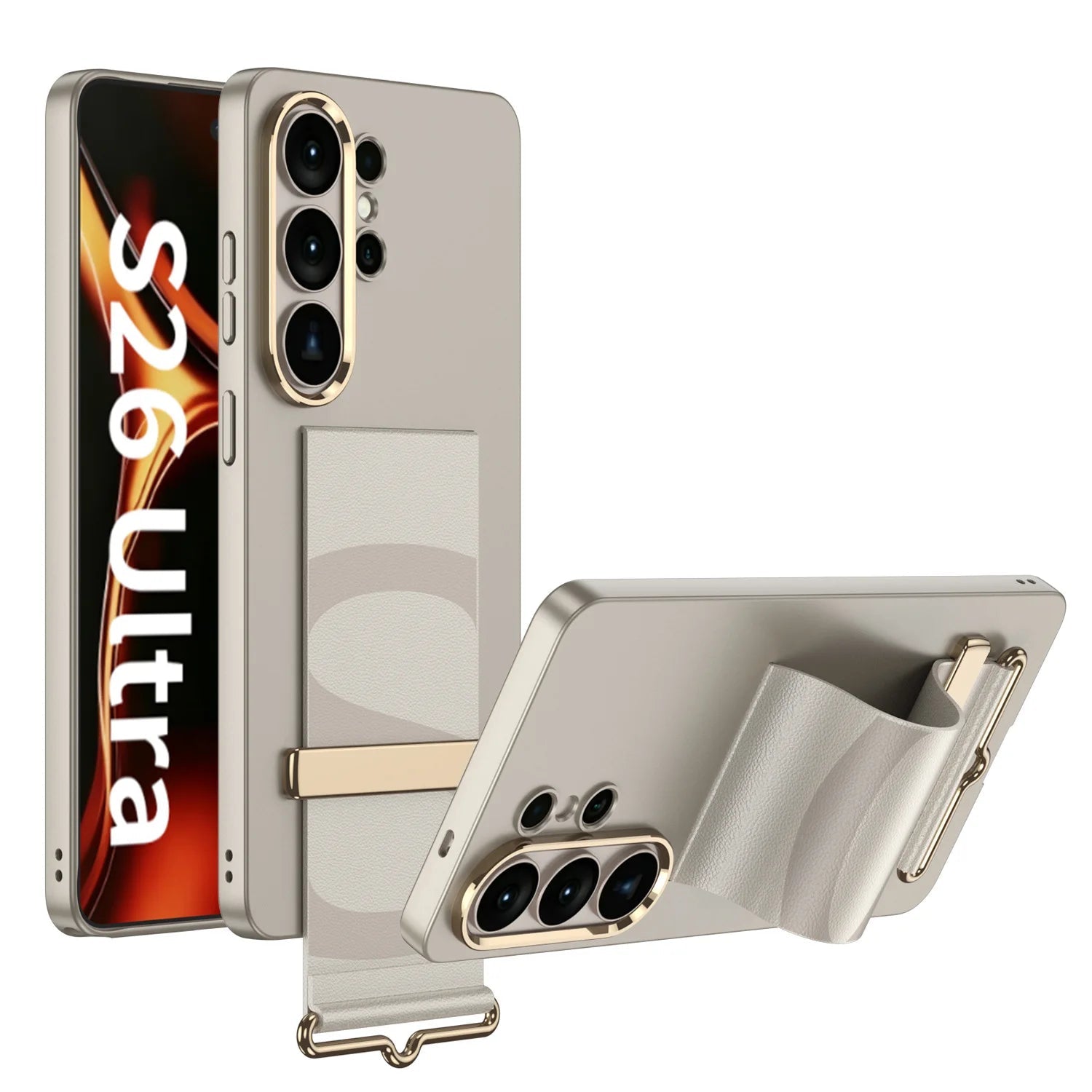 Samsung Galaxy S26 Ultra PC Hard Case with Buckle Wristband