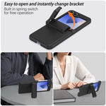 Shockproof Hard Shell Case with Magnetic Hinge Protection & Card Slot for Samsung Galaxy Z Flip 6