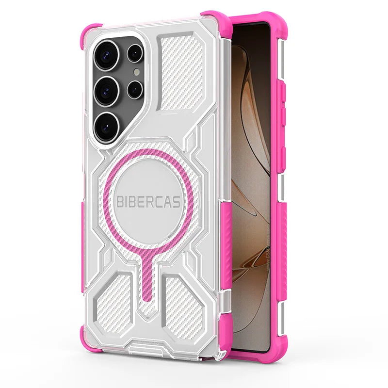 Clear Magnetic Airbag Case for Samsung Galaxy S26 Series