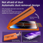 HD Clear Tempered Glass Film with Easy Install Tool for iPhone 17 Series