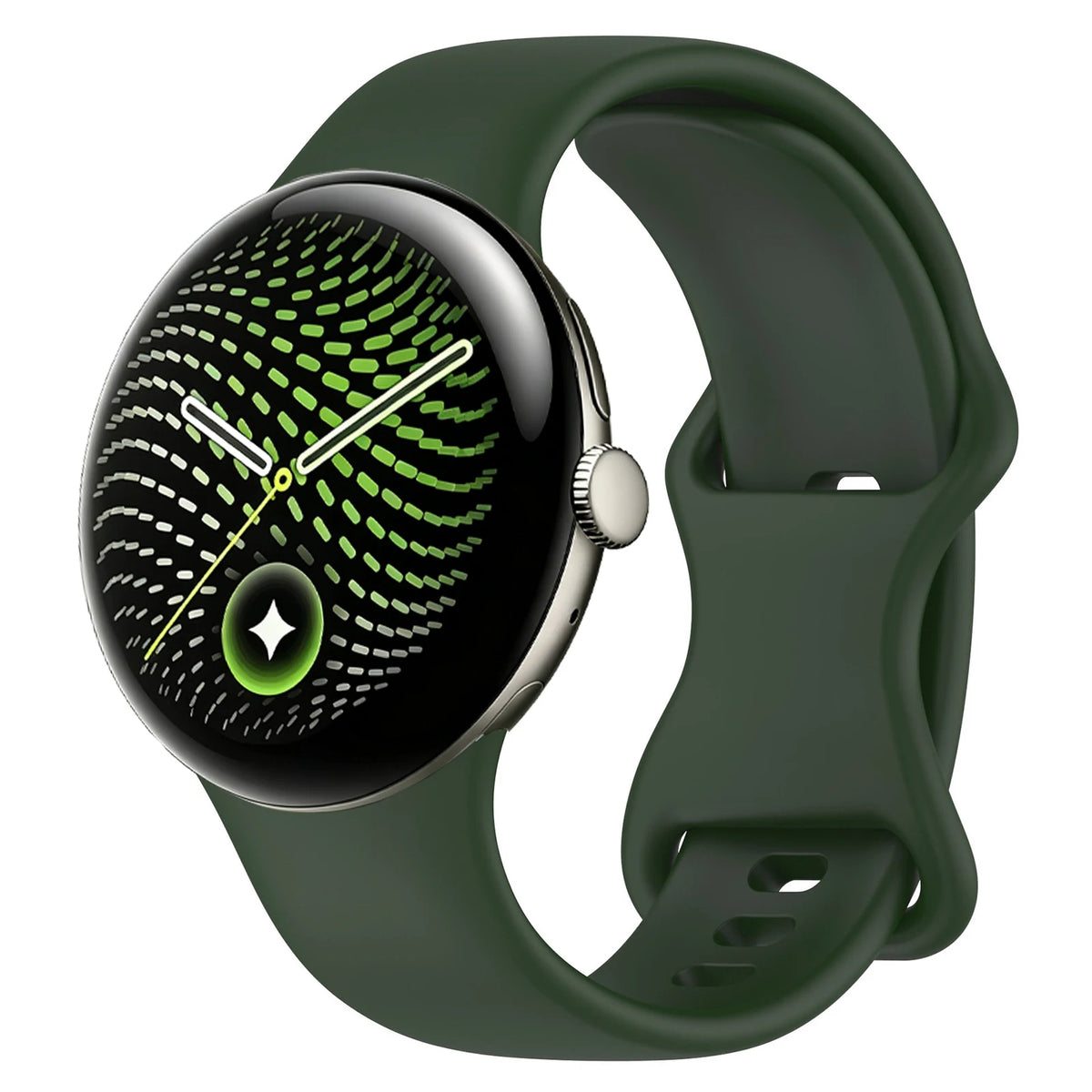 Silicone Quick-Release Watch Band with 8-Shape Anchor for Google Pixel Watch 5