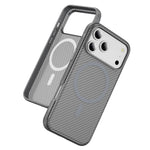 Protective Carbon Fiber Texture MagSafe Case for iPhone 17 Series
