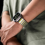 Stainless Steel and Rubber Magnetic Band for Apple Watch