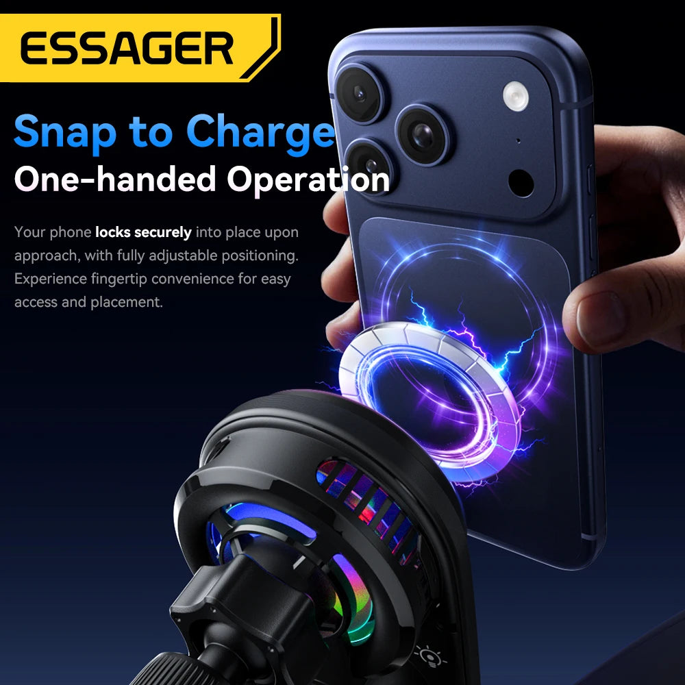 Essager Strong Magnet Car Charger Stand for Air Vent Mounting