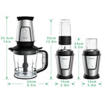 BioloMix 700W 3-in-1 Food Processor, Juicer & Blender