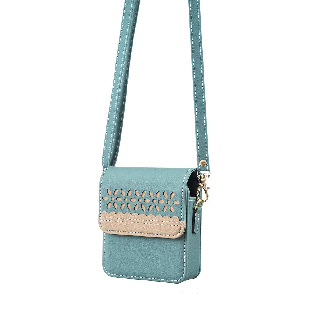 Luxury Embossed Small Flower Leather Bag Case with Long Lanyard for Samsung Galaxy Z Flip 7