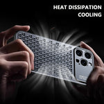Luxury Honeycomb Metal Phone Case for iPhone 16 Series