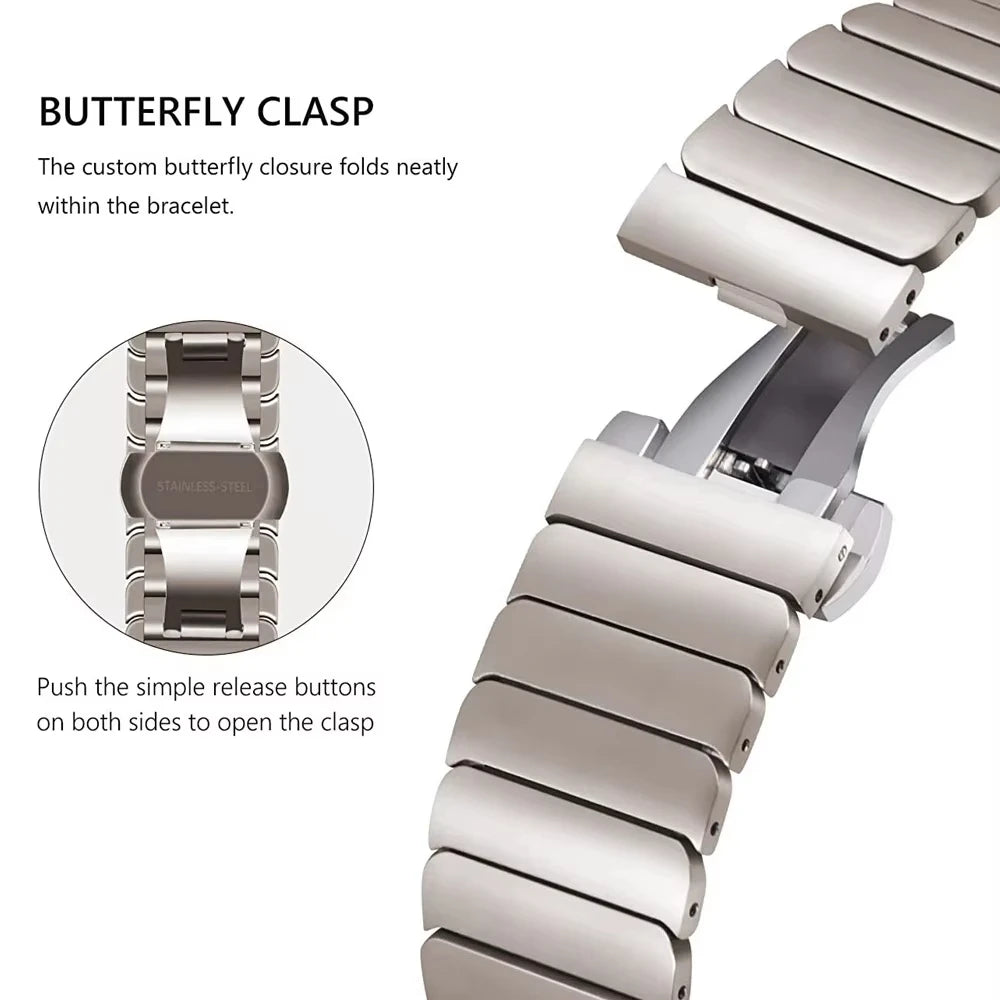 Diamond Quilted Pin-and-Buckle Watch Strap for Samsung Galaxy Watch 9