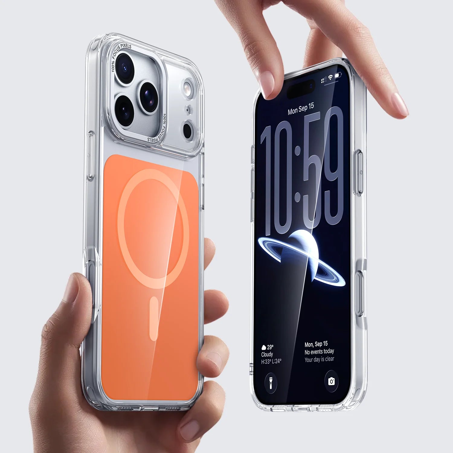 Luxury Transparent MagSafe Case for iPhone 17 Series