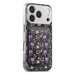 Embossed Leather MagSafe Case with Detachable Card Holder for iPhone 17 Series