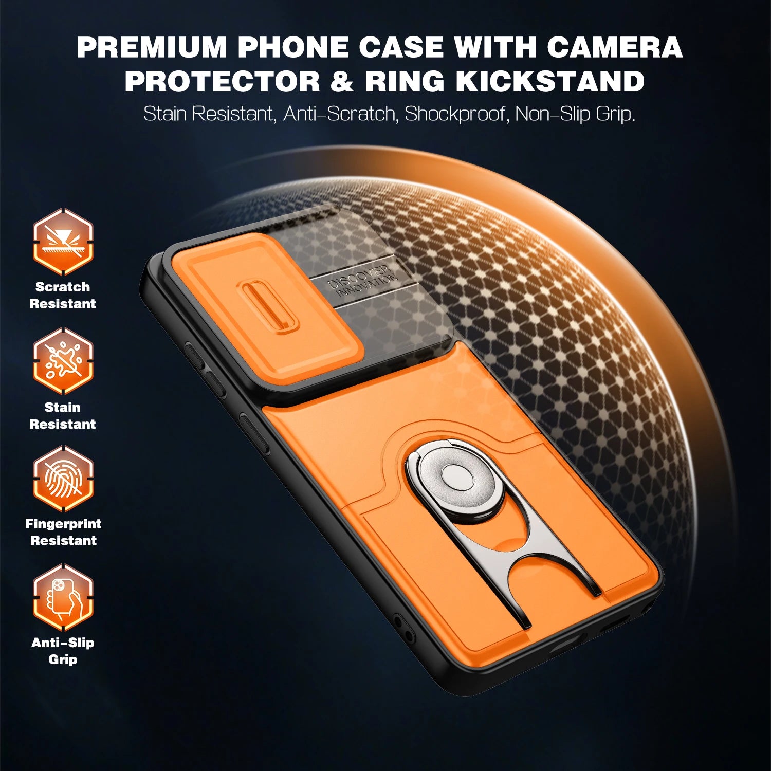 Protective Magnetic Case with Sliding Camera Cover for Galaxy A37
