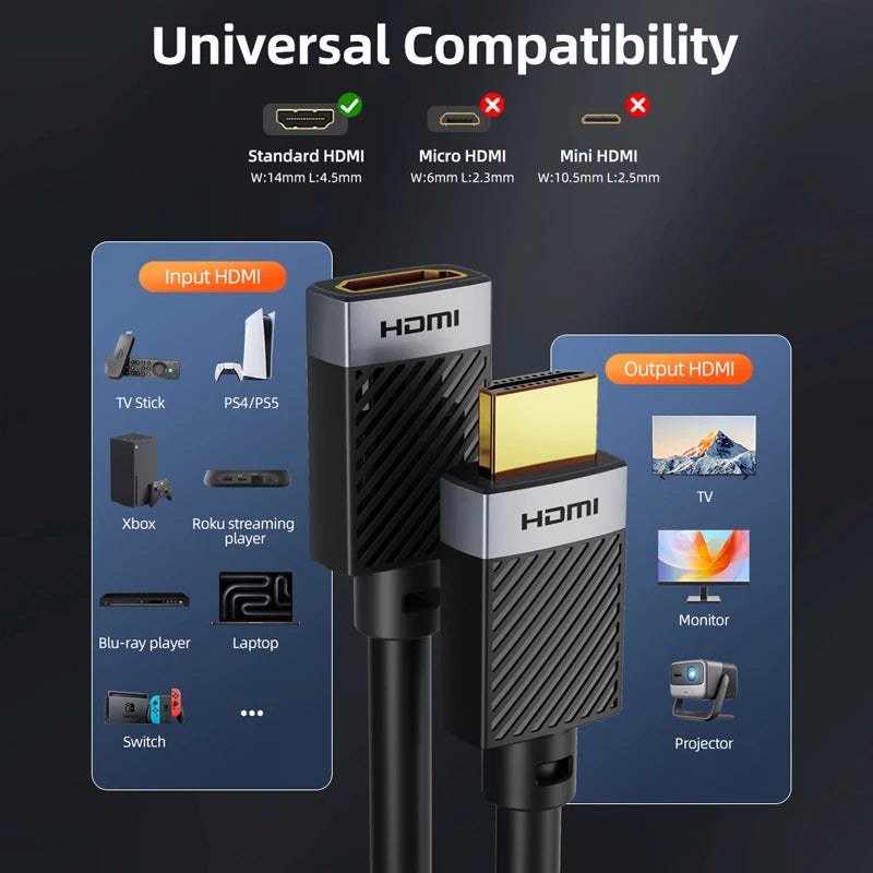 CABLETIME 4K 60Hz HDMI 2.0 Extension Cable
