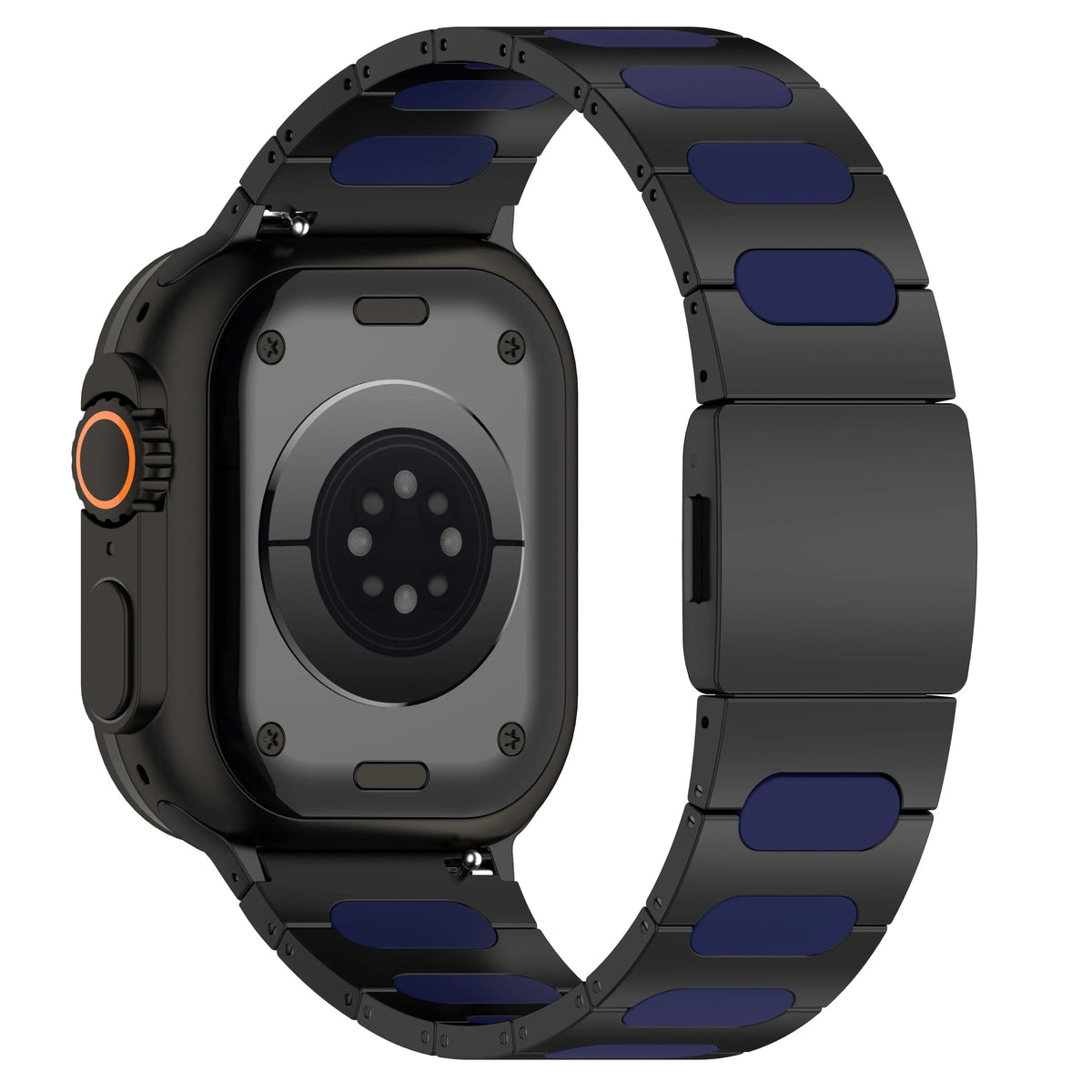Metal and Silicone Hybrid Bracelet for Apple Watch