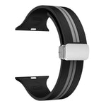 Textured Dual-Layer Band with Pin-and-Hole Adjustment for Apple Watch