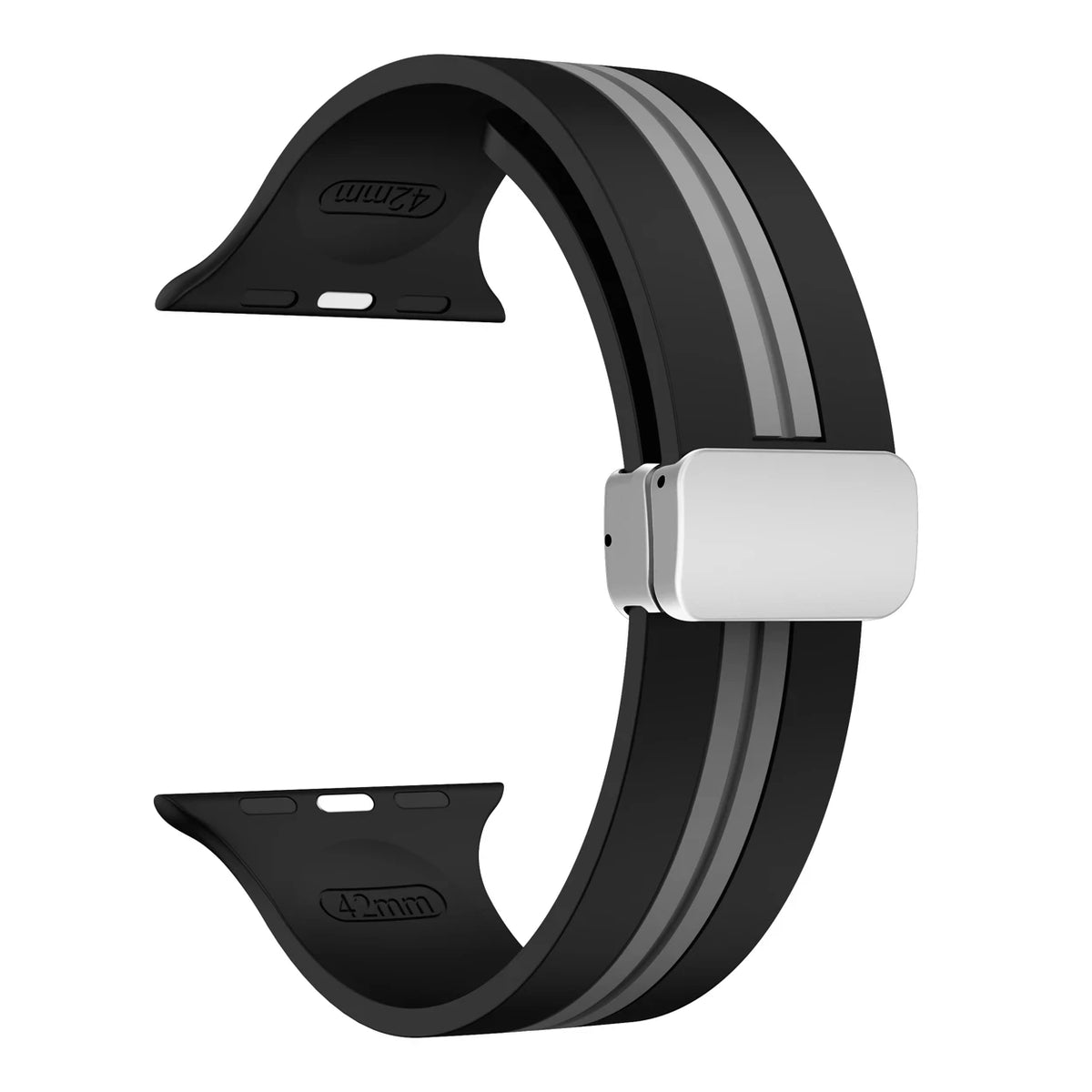 Textured Dual-Layer Band with Pin-and-Hole Adjustment for Apple Watch