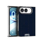Carbon Weave MagSafe Case with Dual Camera Lens Protection Ring for iPhone Duo