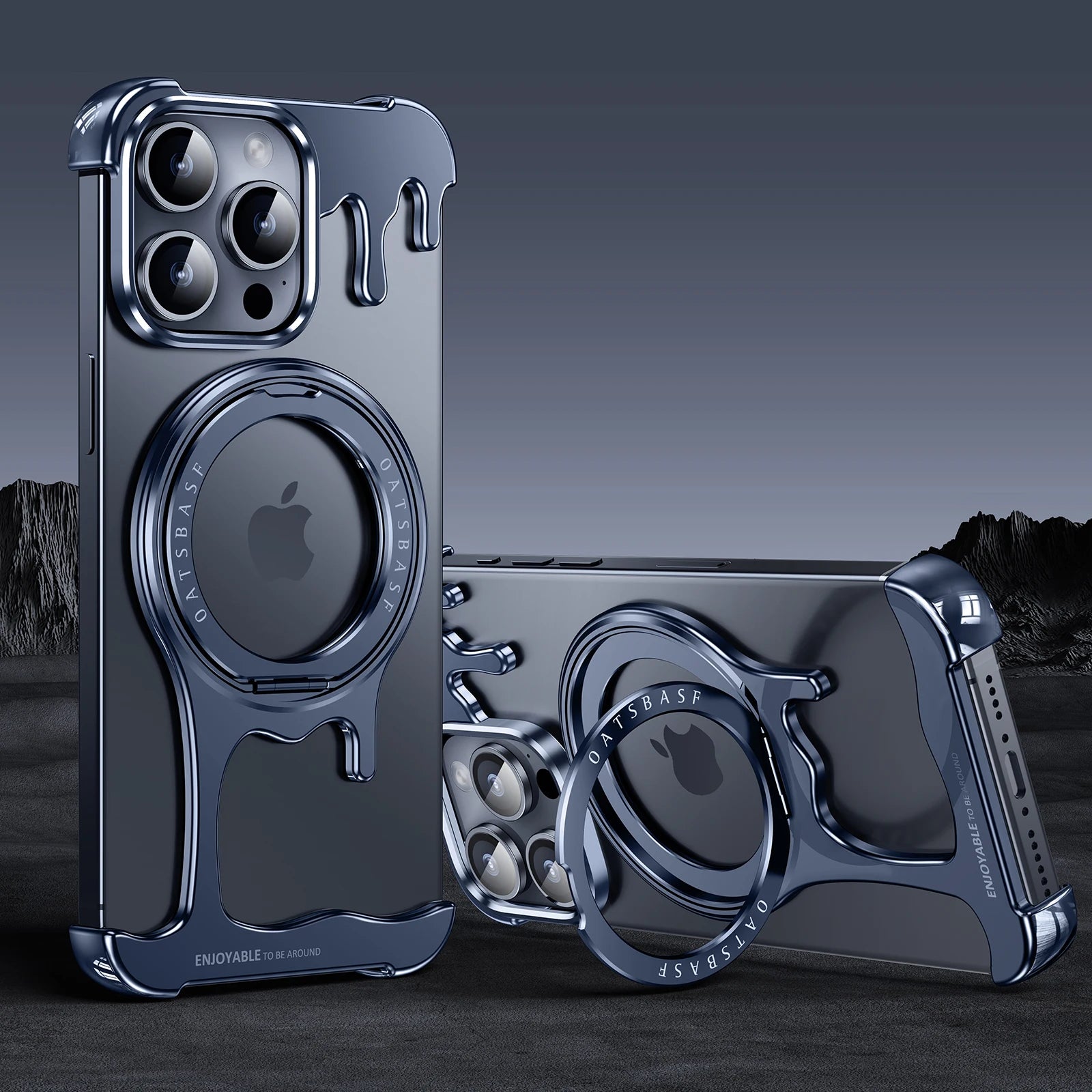 MagSafe Phone Case with 360° Rotation Finger Ring for iPhone 15 Series
