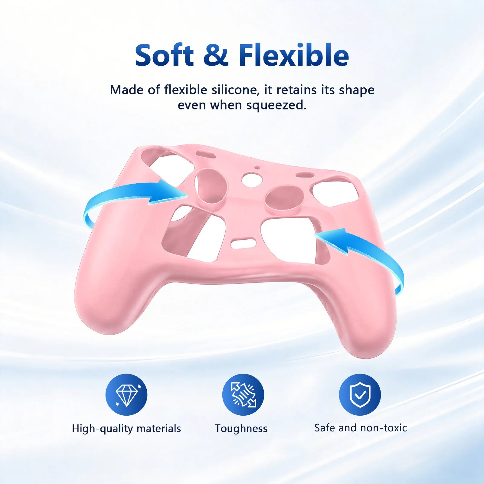 Silicone Controller Cover with Thumb Grips for Steam Controller 2