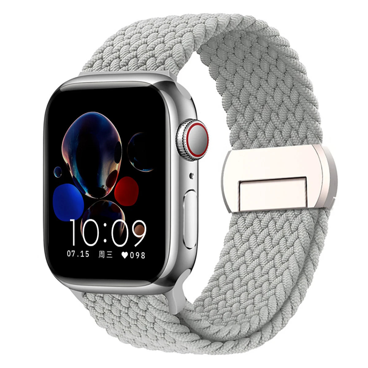 Stretchable Braided Solo Loop with Magnetic Closure for Apple Watch