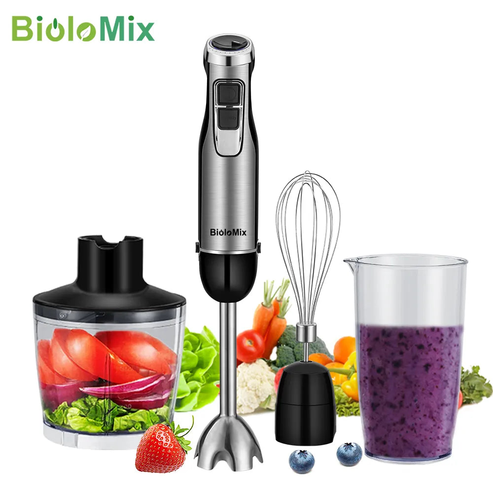 BioloMix 4-in-1 High Power 1200W Immersion Hand Stick Blender Mixer