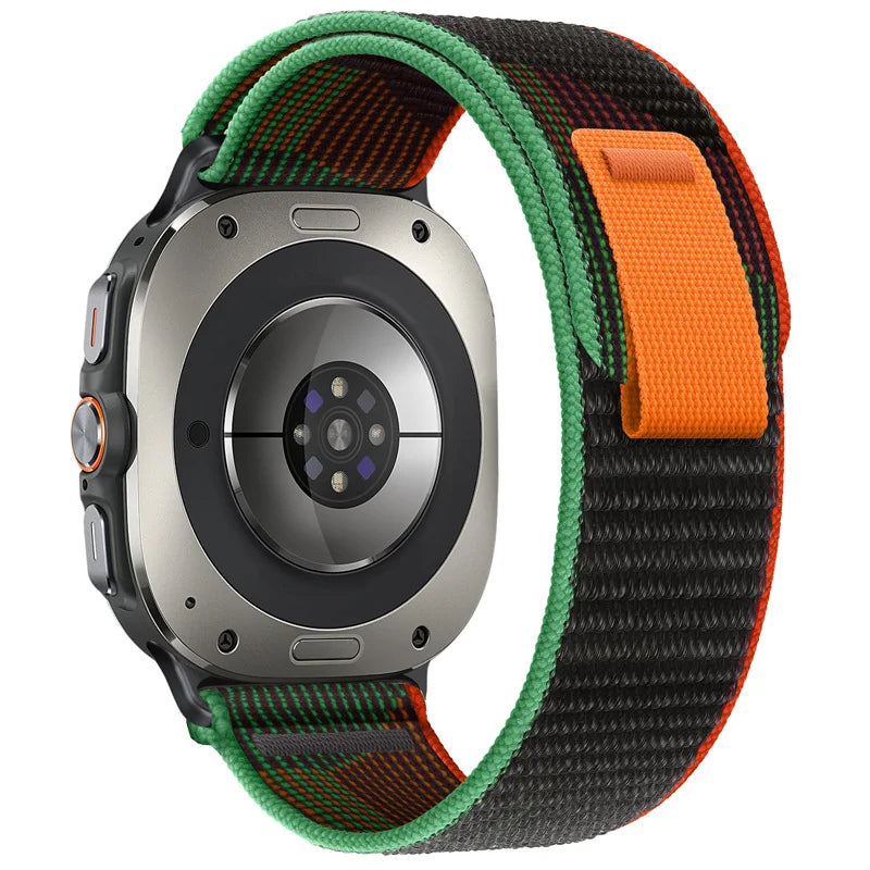 Ribbed Nylon No-Gap Watch Strap for Samsung Galaxy Watch Ultra 2
