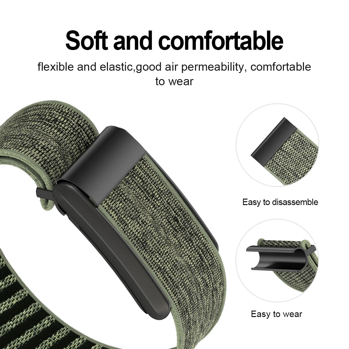 Sporty Elastic Nylon Strap for Whoop 5.0