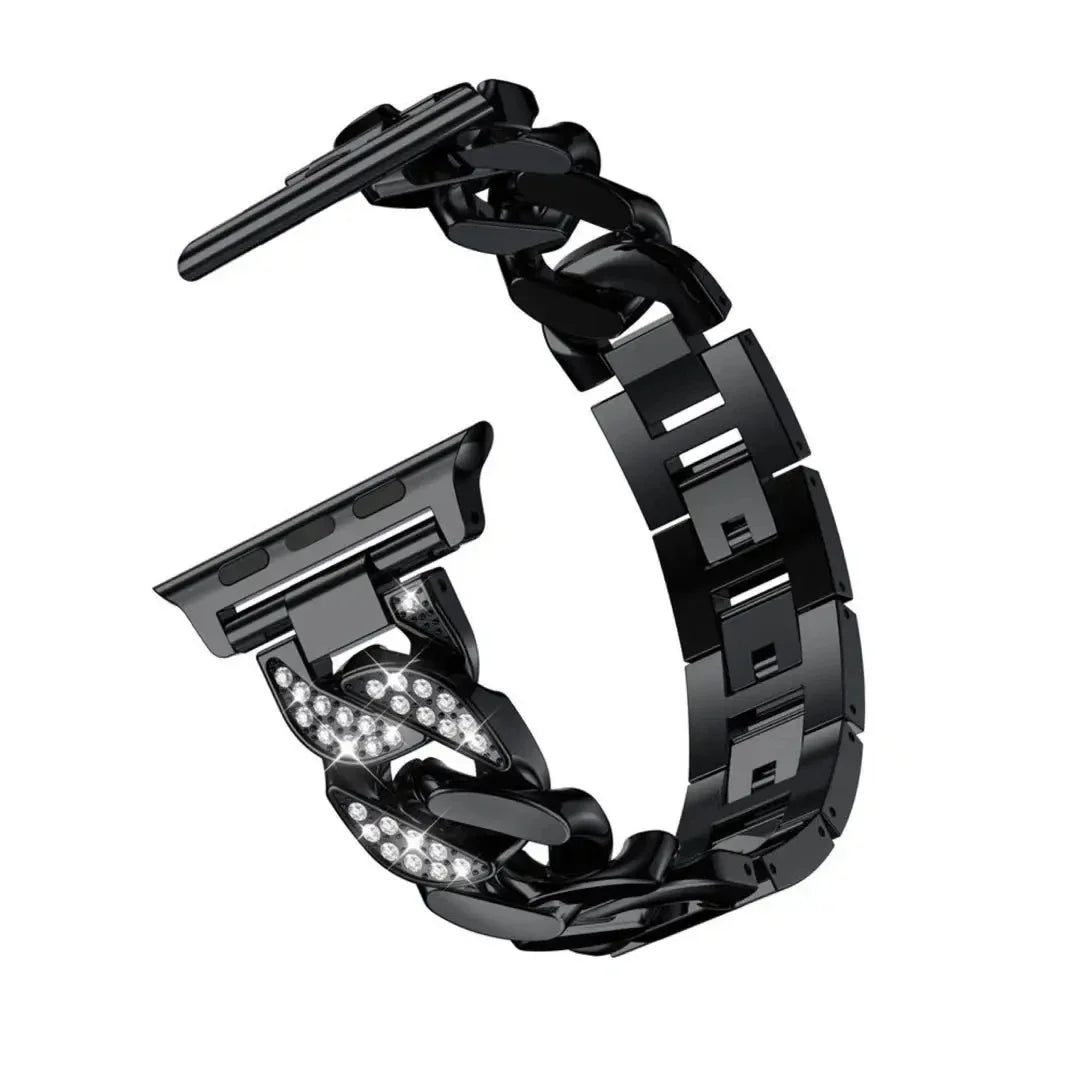 Luxury Cuban Link Jewelry Bracelet for Apple Watch