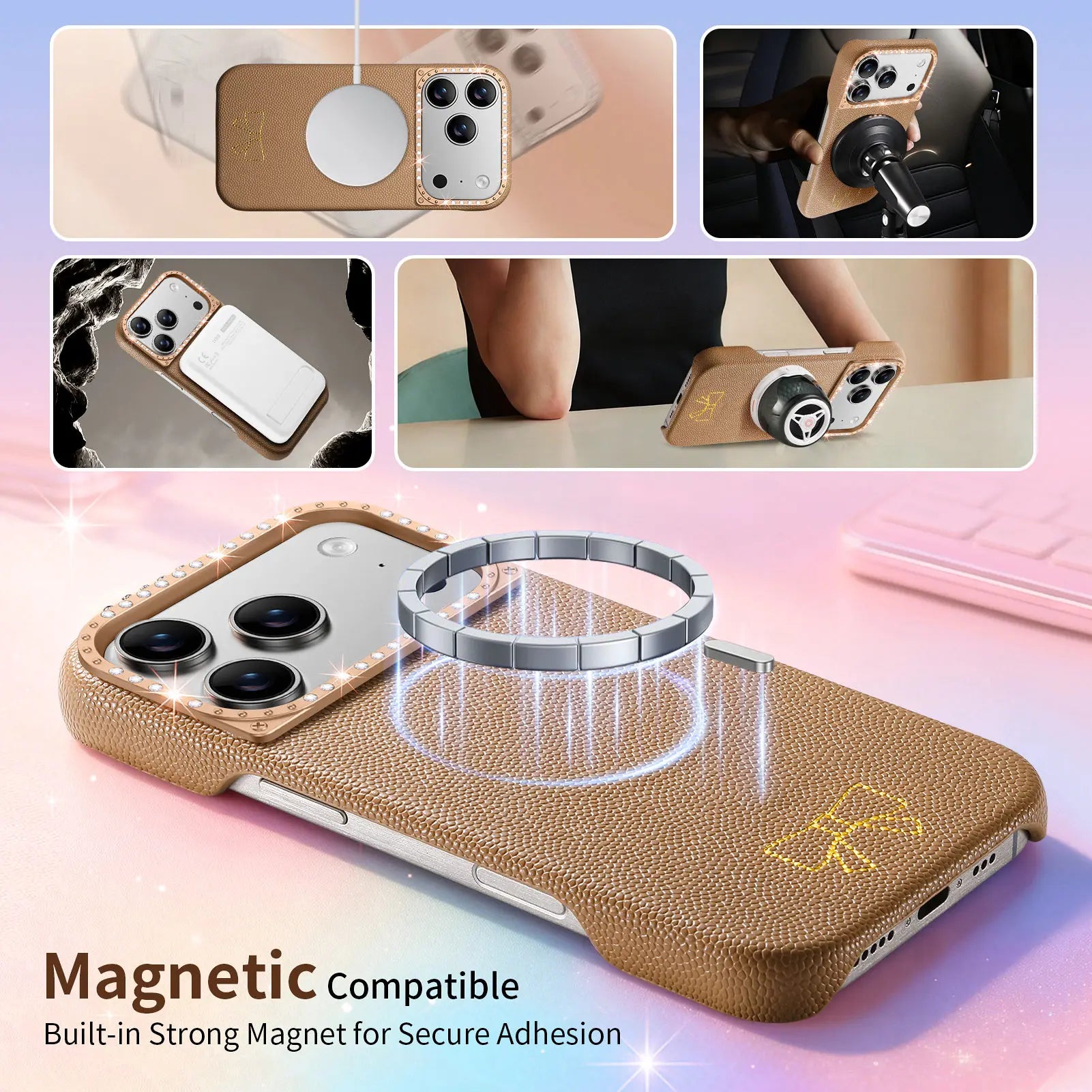 Bow Pattern MagSafe Case for iPhone 17 Series