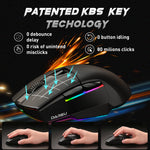 DAREU A955 Tri-Mode Wireless Gaming Mouse with Charging Dock