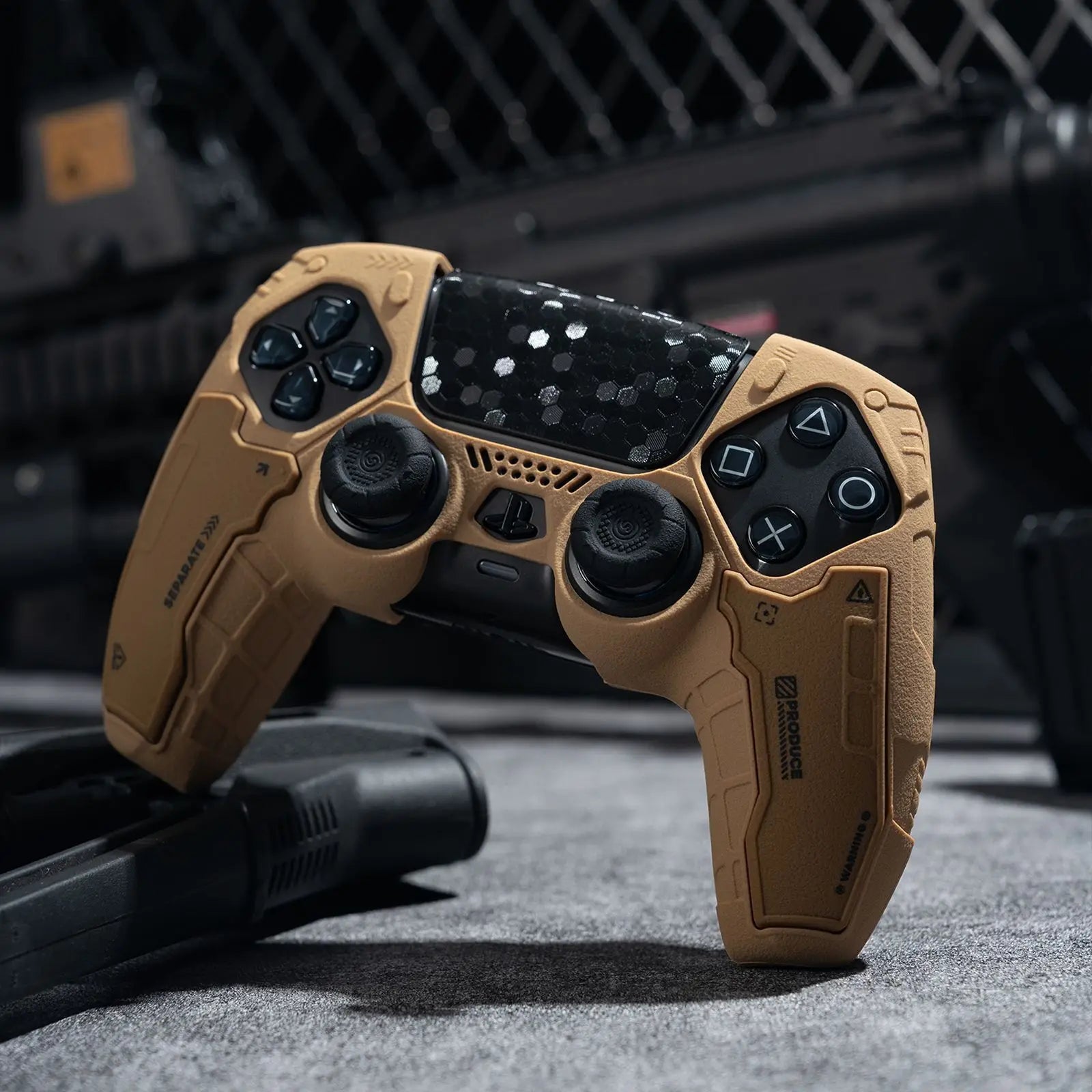 Anti-Slip Silicone Protective Cover with 2 Thumb Grips & Stickers for PlayStation 5 Controller