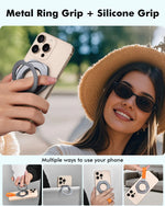 360° Rotating Magnetic Phone Holder with Silicone Lanyard