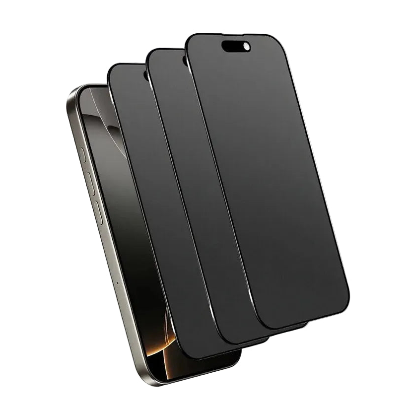 3-Pack Anti-Peeping Matte Screen Protector Set for iPhone 17 Series