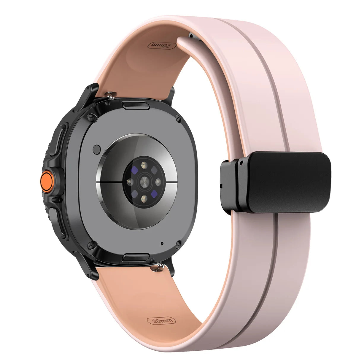 Silicone Magnetic Buckle Strap for Samsung Galaxy Watch 8 /  Galaxy Watch 8 Classic