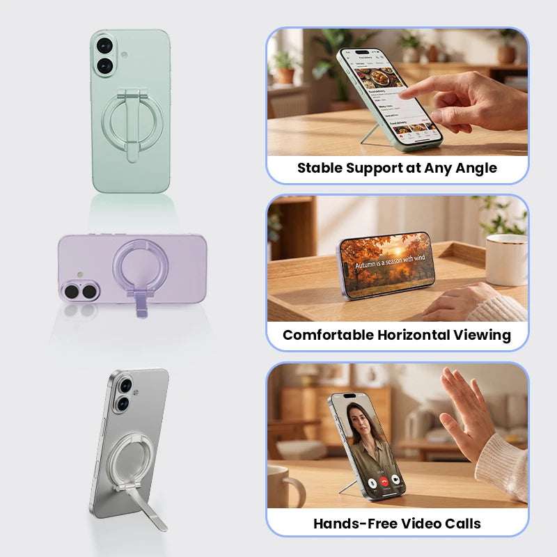 Universal 360° Rotating Magnetic Phone Ring Holder