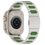 Metal and Silicone Hybrid Bracelet for Apple Watch