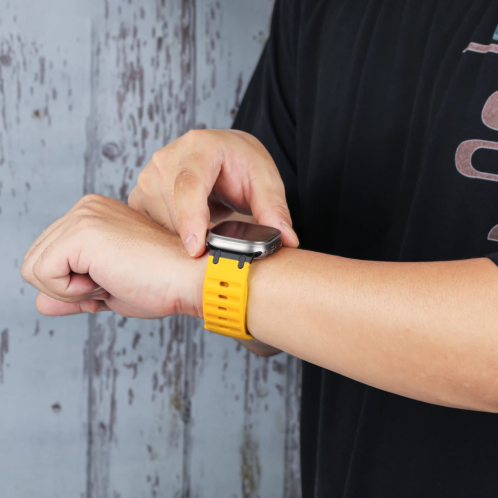 Rugged Silicone Sport Band for Apple Watch