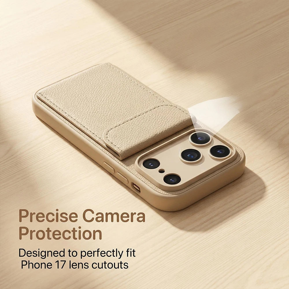 Business Retro Leather Wallet Case for iPhone 17 Series