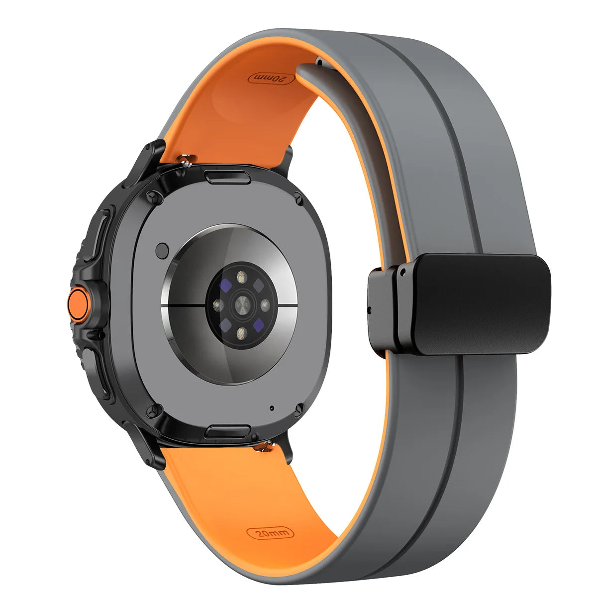 Silicone Magnetic Buckle Strap for Samsung Galaxy Watch 8 /  Galaxy Watch 8 Classic