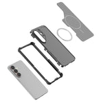 Dual-Layer Shock-Absorbing Magnetic Bumper Case for Samsung Galaxy S24 Series
