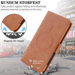Leather Detachable 2-in-1 Magnetic Wallet Case with Shockproof Hard Back for Samsung Galaxy S24 Series
