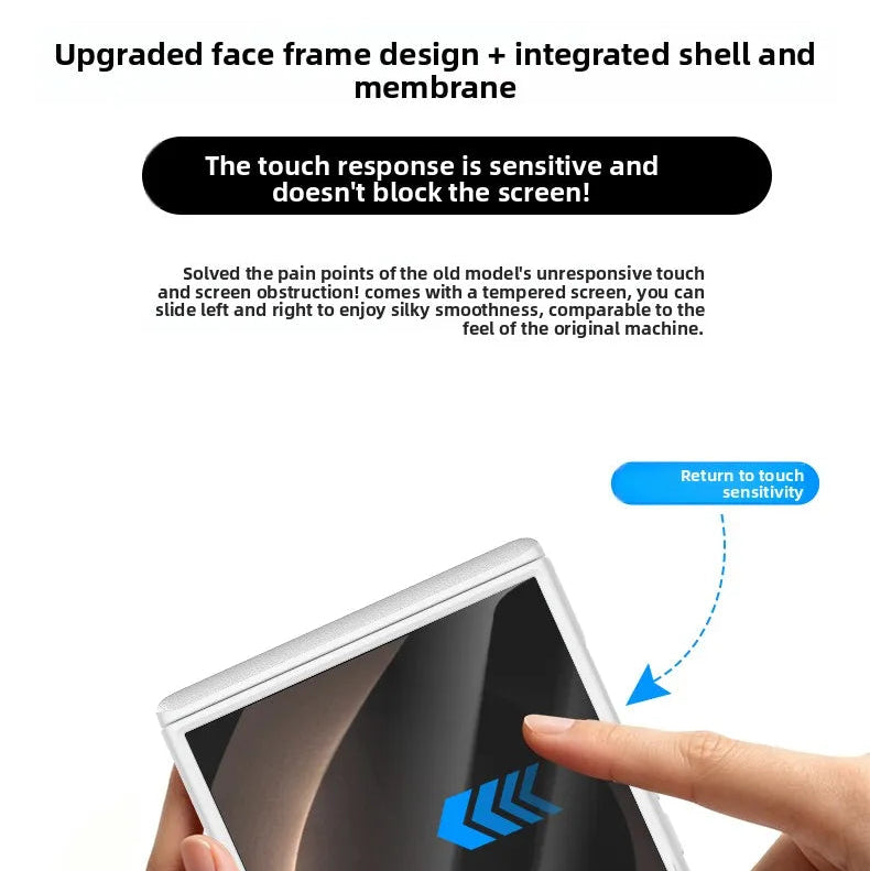 Luxury Magnetic Vegan Leather Case with Screen Protector for Samsung Galaxy Z Flip 8