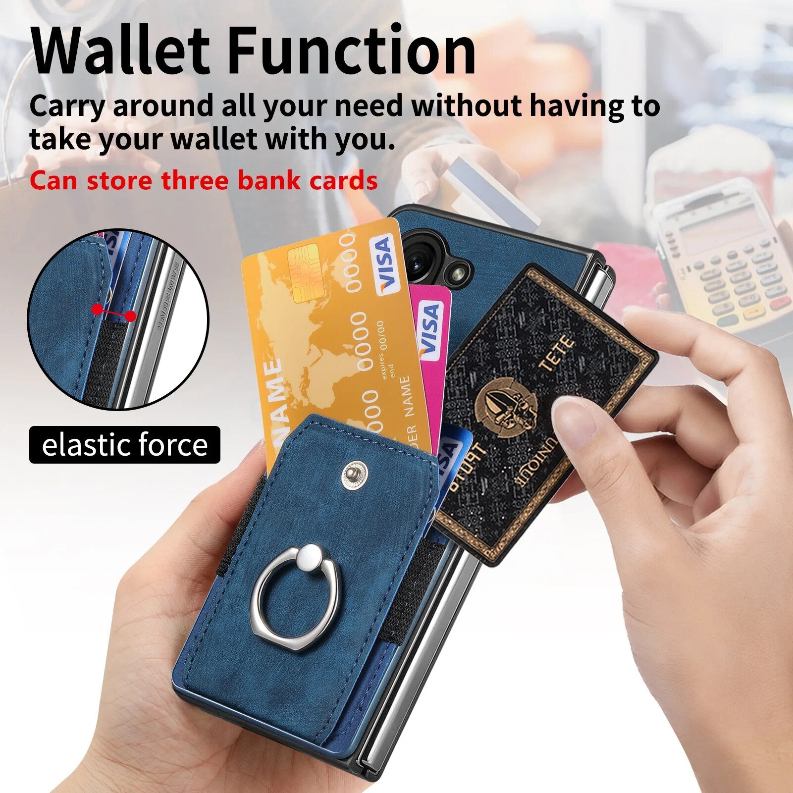 Vintage Leather Bag Phone Case for Samsung Galaxy Z Fold 5