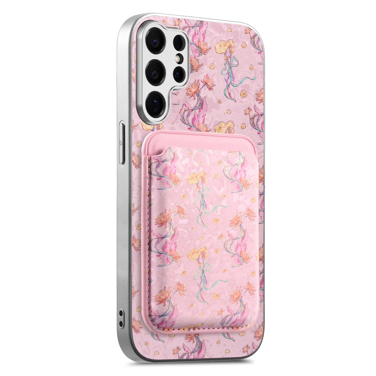 Premium Embossed Leather Case with Removable Card Holder for Samsung Galaxy S26 Series