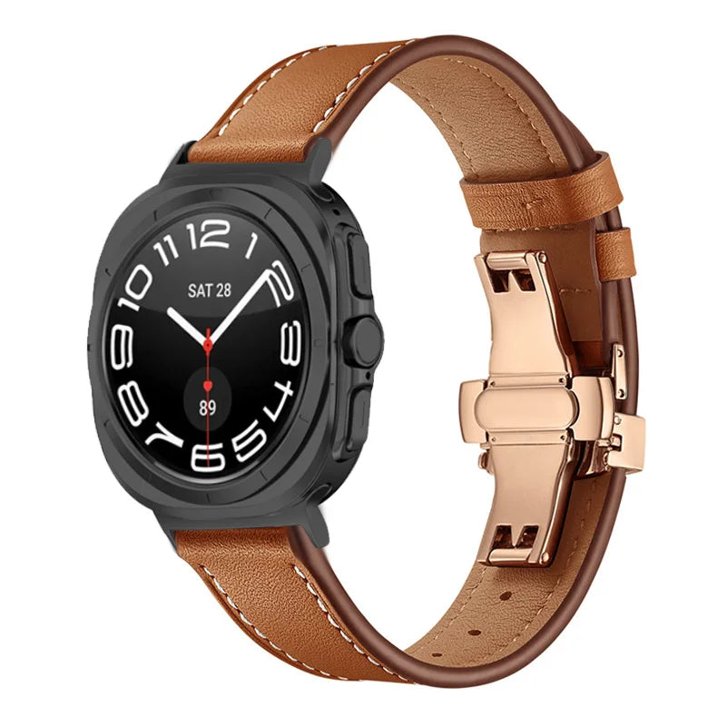 Classic Leather Strap for Samsung Galaxy Watch Ultra and Samsung Galaxy Watch Ultra (2025)