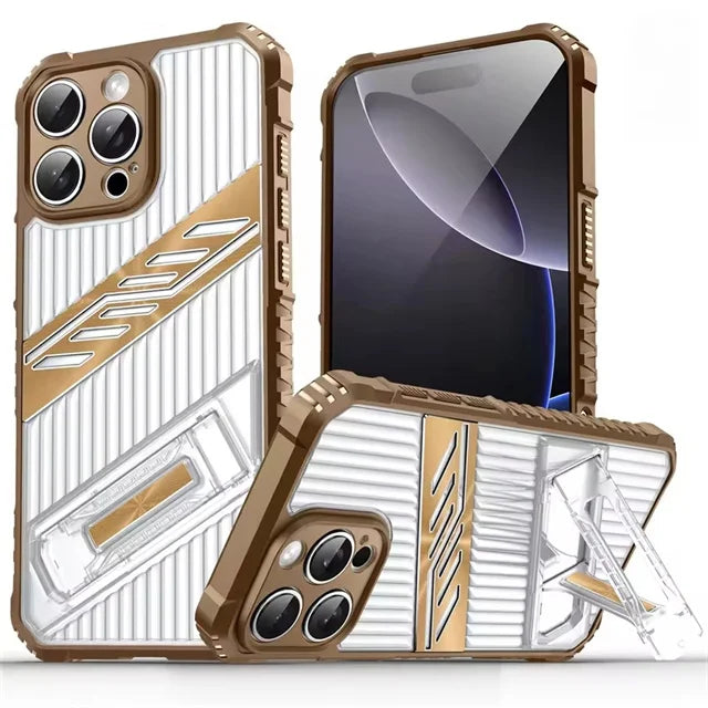 Shockproof Armor Matte Phone Case for iPhone 16 Series