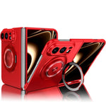 MagSafe Hinge Protection Case with 360° Rotatable Ring Kickstand for iPhone Duo